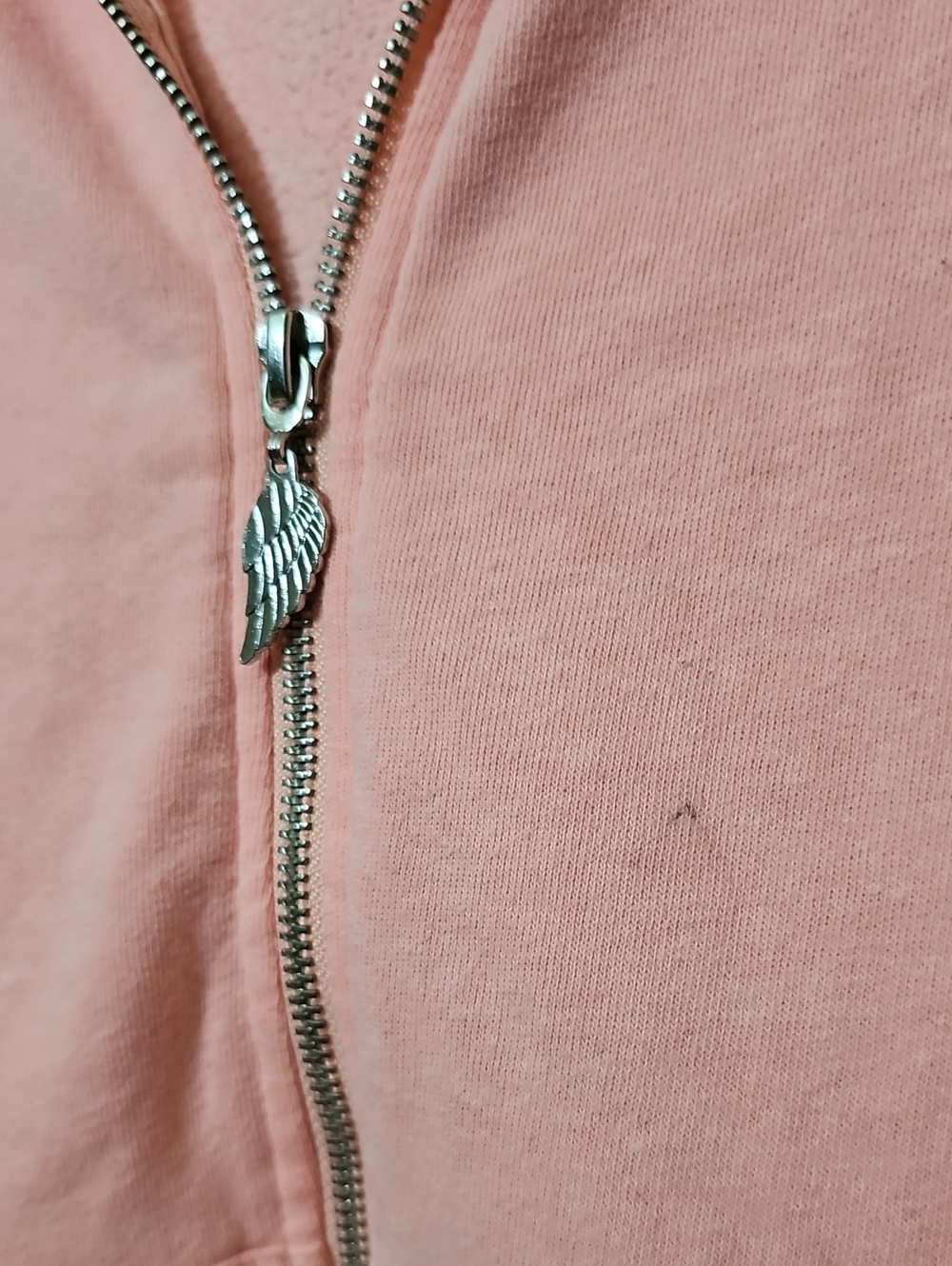 PINK Victoria's Secret Pastel Pink Zip-Up Hoodie- VS Supermodel Essentials Ed. - Picture 3 of 4